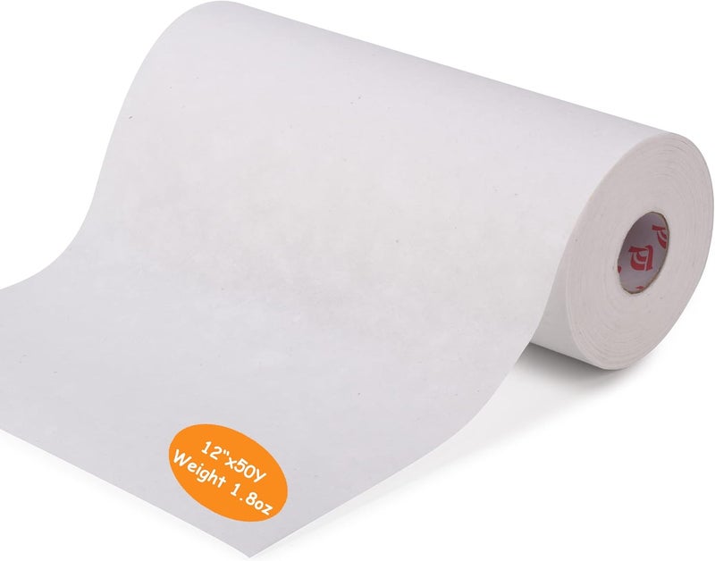 simthread Tear Away Embroidery Stabilizer Backing - 1.8 Ounces Medium Weight 12" x 50 Yards/Roll for Machine Embroidery - Image 1